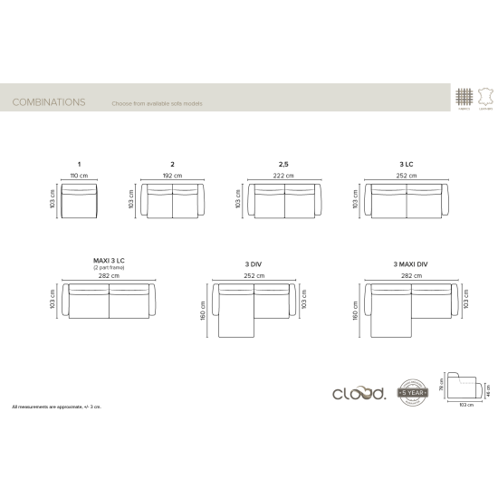 Kampinė sofa DARA (neišskleidžiama) image