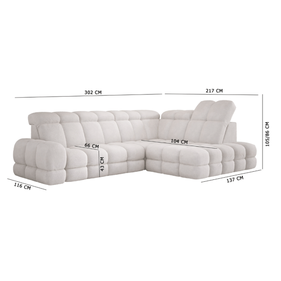 Sofa WETO (Ištraukiamas) (Kampinis) image