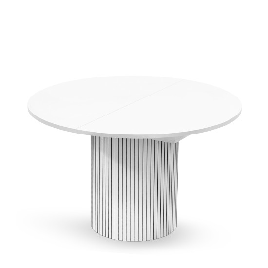 Toscana pietų stalas (Ištraukiamas)(Balta) Woodman kolekcija, Korpuso baldai, Pusryčių stalai image