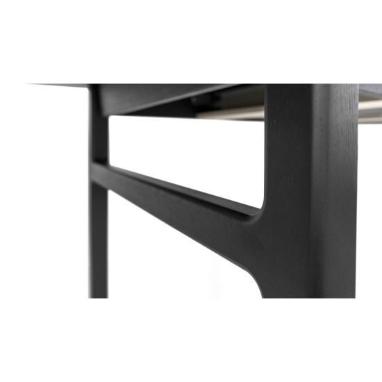 Butterfly valgomasis stalas (Išskleidžiamas) (Juodas) image