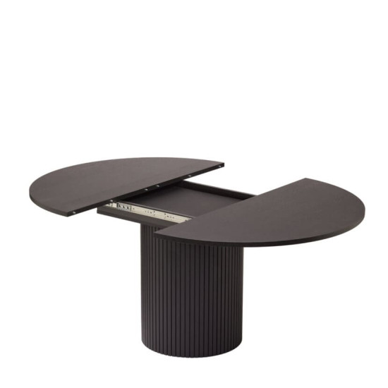 Toscana pietų stalas (Ištraukiamas) (Juodas) Woodman kolekcija, Korpuso baldai, Pusryčių stalai image