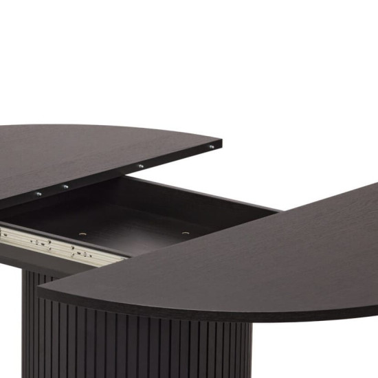 Toscana pietų stalas (Ištraukiamas) (Juodas) Woodman kolekcija, Korpuso baldai, Pusryčių stalai image