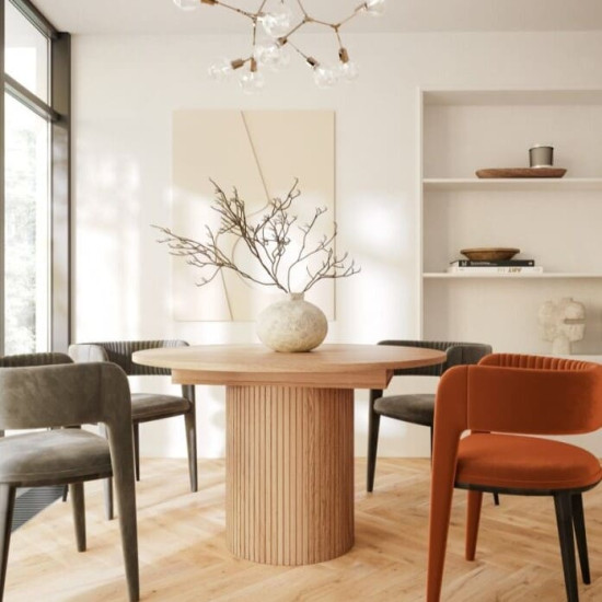 Toscana pietų stalas (Ištraukiamas)(Ąžuolo) Woodman kolekcija, Korpuso baldai, Pusryčių stalai image