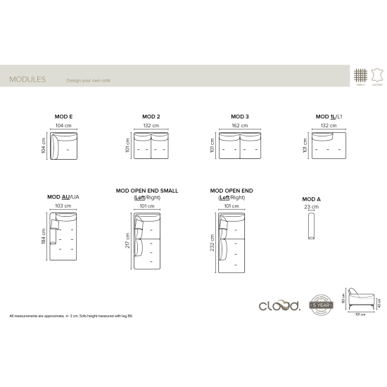 Sofa ASPEN (Nesulankstomas) (Kampinis) Sofa, Neatrankami kampiniai sofa image
