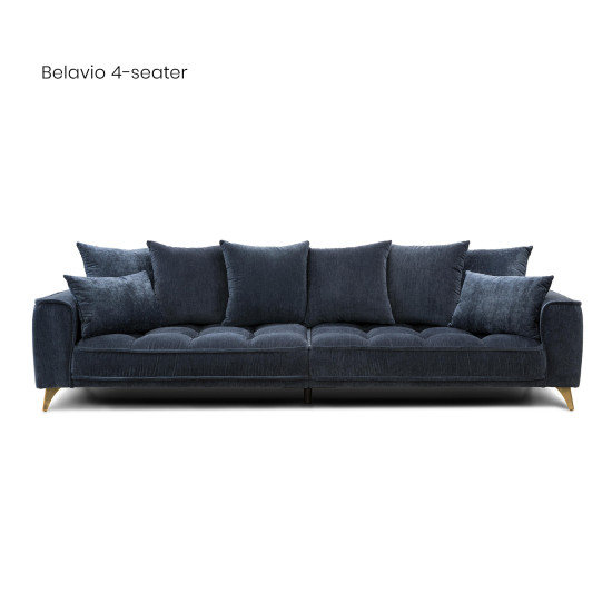 Sofa BELAVIO 4 (keturvietė, neišsiskleidžianti) Sofa, Neišsiskiriantys, trivietiai sofai image