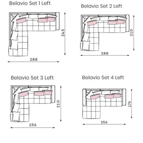 Sofa BELAVIO 3 (trivietė, ištraukiama) image