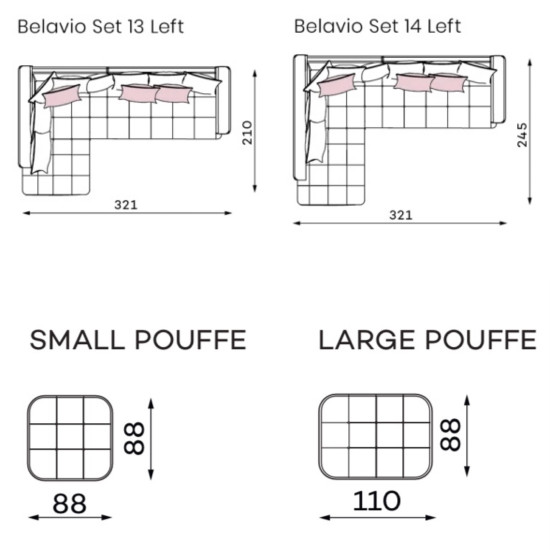 Sofa BELAVIO 3 (trivietė, ištraukiama) image