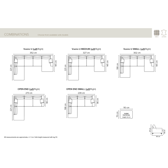Sofa Vuono (Nesulankstomas) (Kampinis) Sofa, Neatrankami kampiniai sofa image