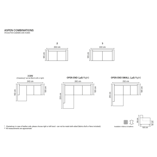 Sofa ASPEN (Nesulankstomas) (Kampinis) image