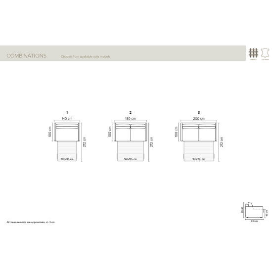 AIDA Sofa (Convertible) (Double) image
