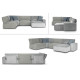 Sofa BONI (Neištraukiamas) (Kampinis, Modulinis) Sofa, Neišsiskiriantys, trivietiai sofai image