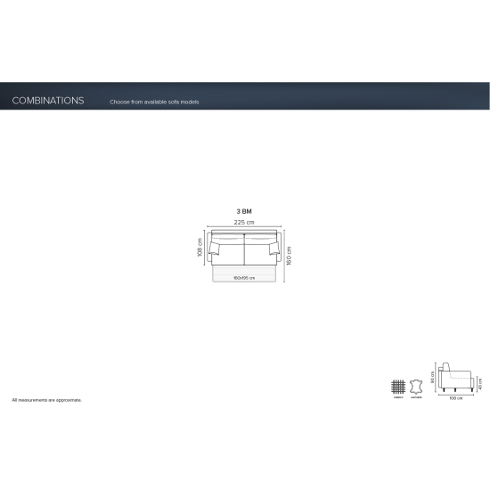 Sofa DUETTO (Ištraukiama) (Trijų vietų) Ištraukiami sofai, Ištraukiami, trivietiniai sofai image