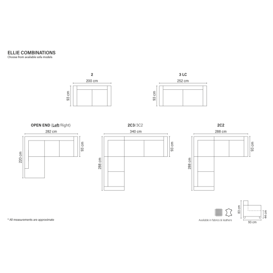 Sofa ELLIE (Neišsukamas) (Dvivietis) image