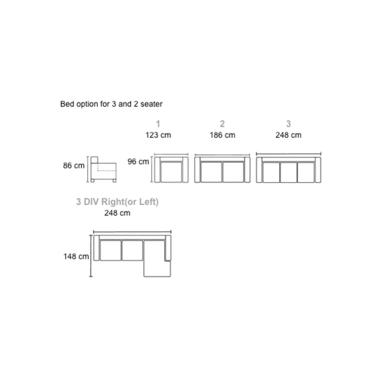 Sofa GRANDE (Neištraukiamas) (Kampinis) Sofa, Neatrankami kampiniai sofa image