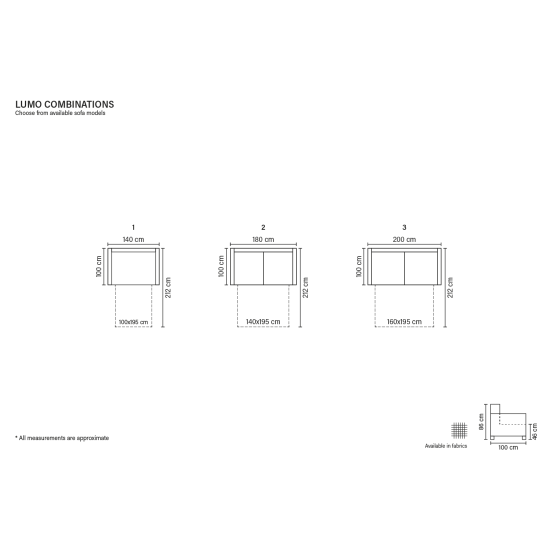 LUMO Sofa (Ištraukiamas) (Dvivietis) Ištraukiami sofai, Ištraukiami dvivietiai sofa image