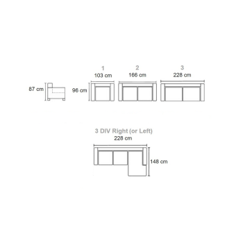 Sofa PLAZA (Neišsukamas) (Dvivietis)