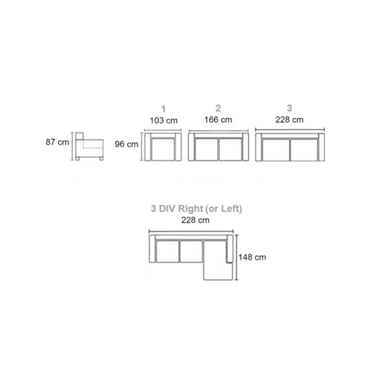 Sofa PLAZA (Neišsukamas) (Dvivietis) image