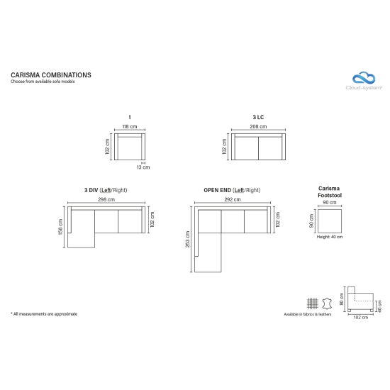 Sofa CARISMA (Neištraukiamas) (Kampinis) Sofa, Neatrankami kampiniai sofa image