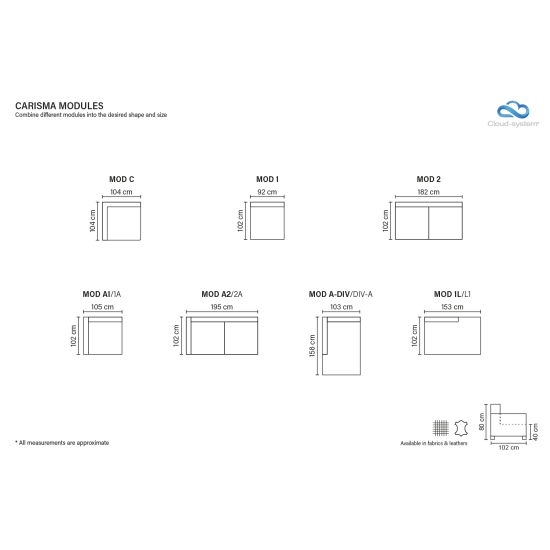 Sofa CARISMA (Neištraukiamas) (Kampinis) Sofa, Neatrankami kampiniai sofa image