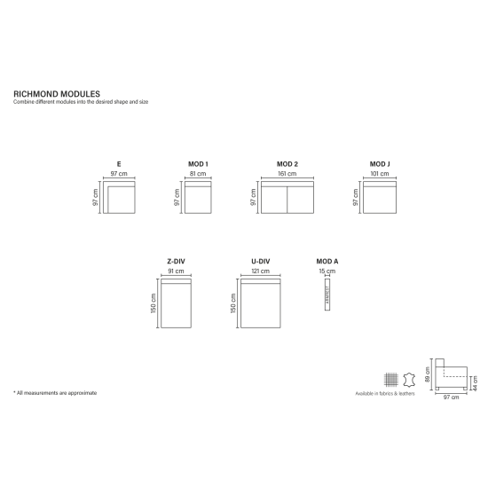 RICHMOND Sofa (Nekonvertuojamas) (Kampinis) image