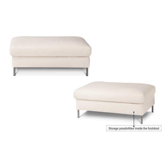 Colorado sofa su pufu (neatskleidžiamas) (dvivietis) Sofa, Neizvelkamie, divvietiniai sofos image