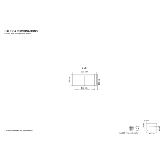 Sofa CALIBRA (Ištraukiama) (Trijų vietų) image