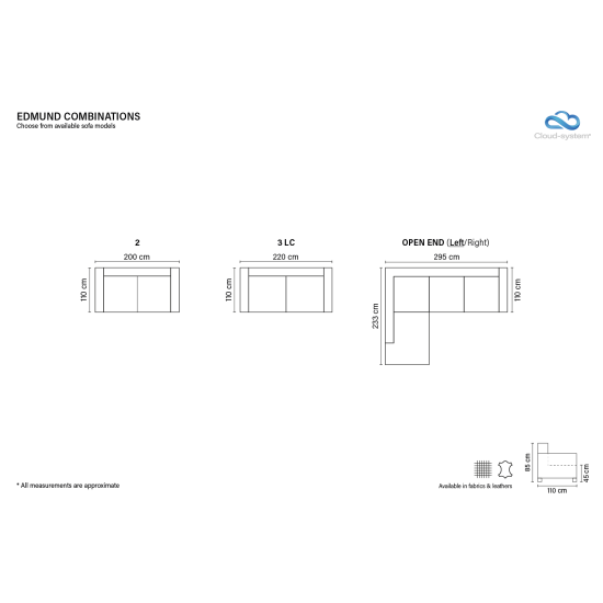 Sofa EDMUND (Neišsukamas) (Dvivietis) image