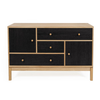 AbbeyWood komoda (ąžuolas/juodasis ąžuolas)