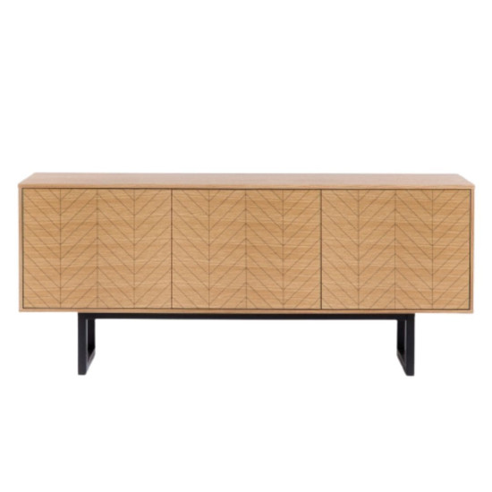 Camden Herringbone rašto komoda (žema) Woodman kolekcija, Korpuso baldai, Komodos image