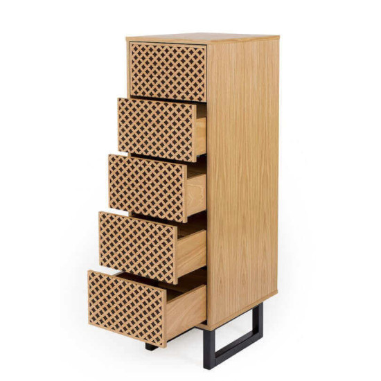 Kumode su Herringbone raštu Camden (Aukšta) image