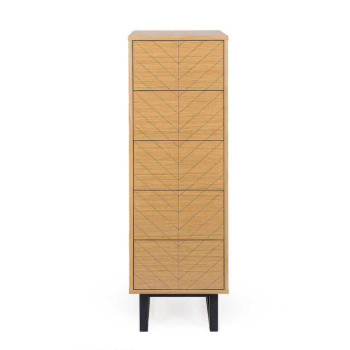 Kumode su Herringbone raštu Camden (Aukšta)