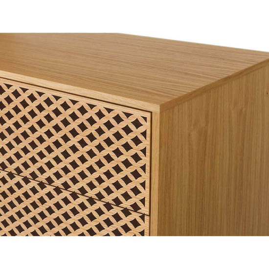 Camden deimantų rašto komoda (aukšta) (su stalčiais) image