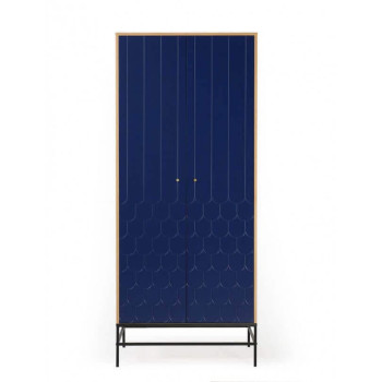 Lia dviejų durų drabužių spinta (mėlyna)