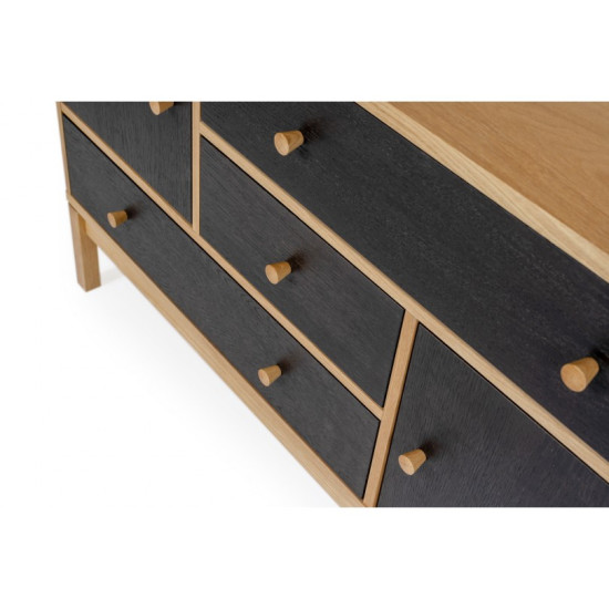 AbbeyWood komoda (ąžuolas/juodasis ąžuolas) Woodman kolekcija, Komodos image