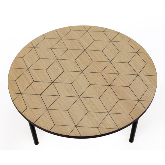 Geometrinis 50 kavos staliukas Woodman kolekcija, Korpuso baldai, Kavos staliukai image