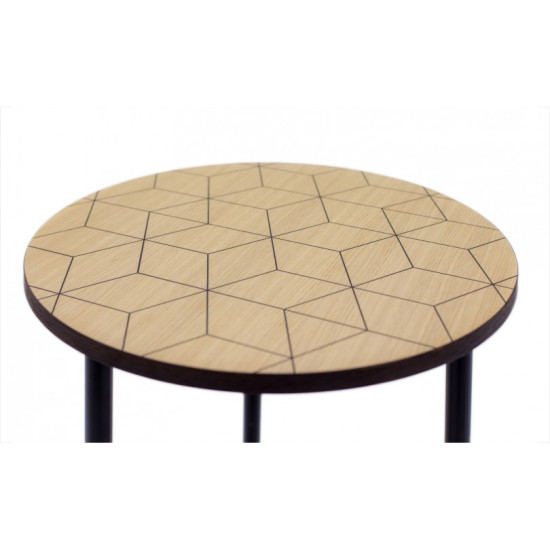 Geometrinis 50 kavos staliukas Woodman kolekcija, Korpuso baldai, Kavos staliukai image