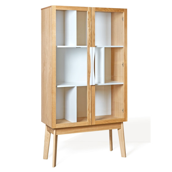 Avon vitrina (balta) Woodman kolekcija, Korpuso baldai, Vitrinos image