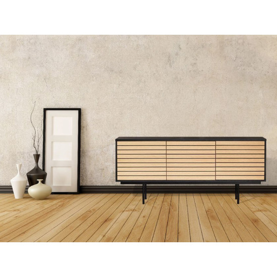 Juostelėta bufetė (žema) Woodman kolekcija, Korpuso baldai, Komodos image