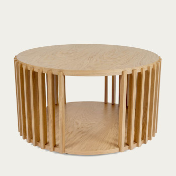 Драм столик для кофе 2 цвета (дуб или черный)