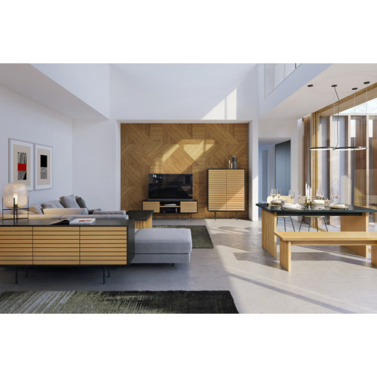 Juostelėta bufetė (žema) Woodman kolekcija, Korpuso baldai, Komodos image