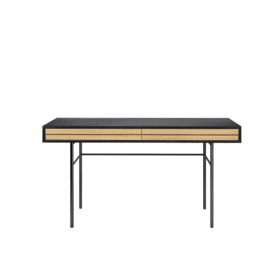 Juostelės darbo stalas (ąžuolas-mėlynas) Woodman kolekcija, Korpuso baldai, Rašytuvai image