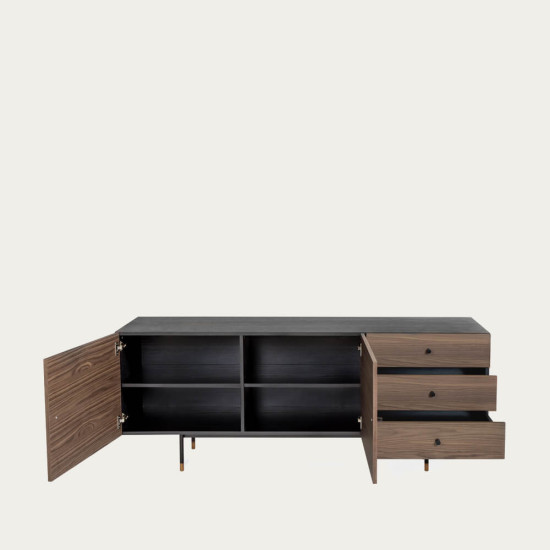 Jaunimo bufetas (riešutmedis) Woodman kolekcija, Korpuso baldai, Komodos image