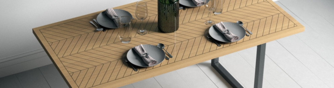 Pusryčių stalai skandinaviško dizaino baldai interjere