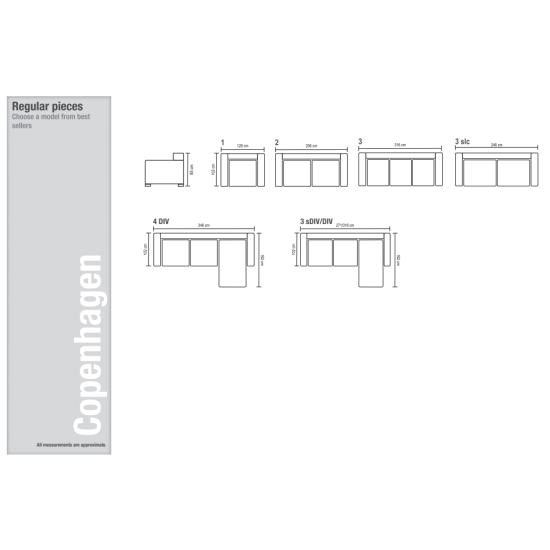 Kopenhagos kampinis sofa (neatlenkiamas) image
