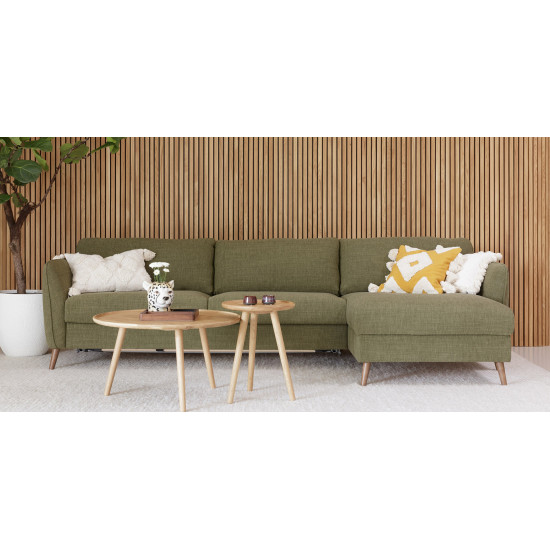 Kampinis, ištraukiamas sofų lova Lucy (Chaiselongue) Sofa, Ištraukiami sofai, Ištraukiami kampiniai sofai image