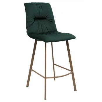 CUSTO tamsiai žalia baro kėdė