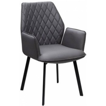 MORIS kėdė tamsiai pilka / pasukama