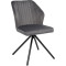 Kėdė NELS tamsiai pilka / pasukama