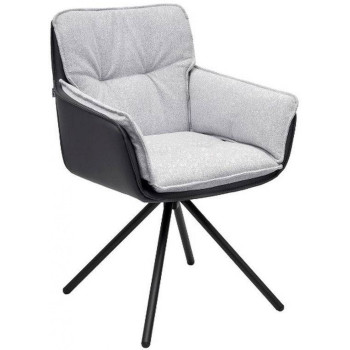 Kėdė RASMUS light - tamsiai pilka / pasukama