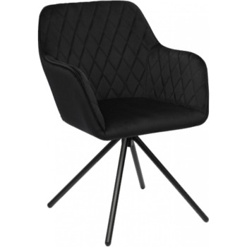 Kėdė TOMAS juoda / pasukama